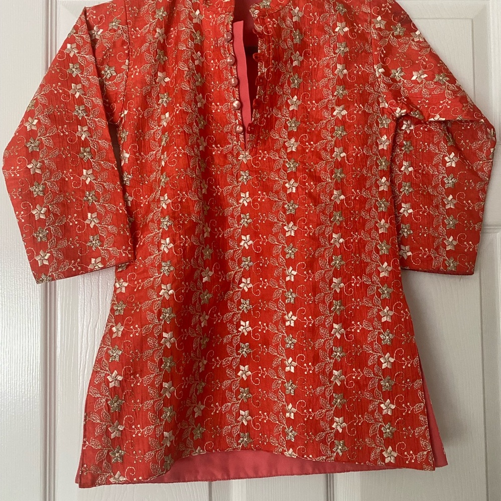 4 pc boys Indian Ethnic Kurta salwar bundle embroidered , GUC  4-5 years - Picture 3 of 10